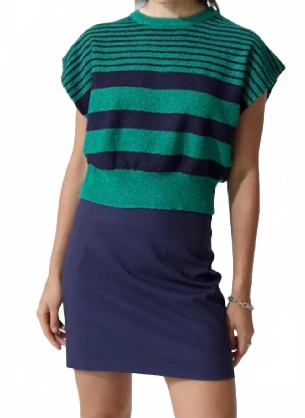 NEW DELUC do rosa skirt in blue